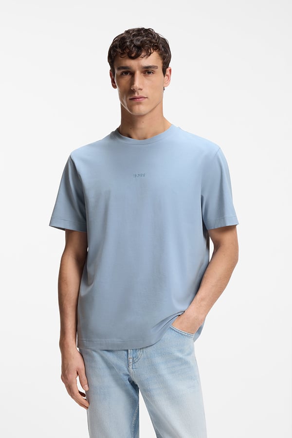 ΜΠΛΟΥΖΑ T-SHIRT BOSS - 458 ΣΙΕΛ